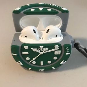 🎉Host Pick x 2🎉 NWT Very Cool Faux Rolex Watch Face AirPod Case!